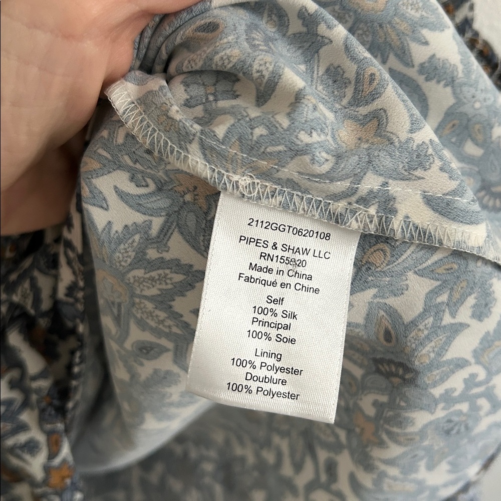 Veronica Beard Savile Dress Floral boho Size 10 Navy - Picture 9 of 12